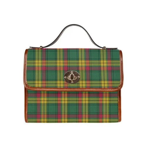 Scottish MacMillan Old Ancient Clan Tartan Waterproof Canvas Bag Tartan Plaid 1