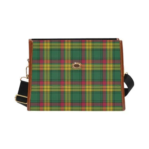Scottish MacMillan Old Ancient Clan Tartan Waterproof Canvas Bag Tartan Plaid 2