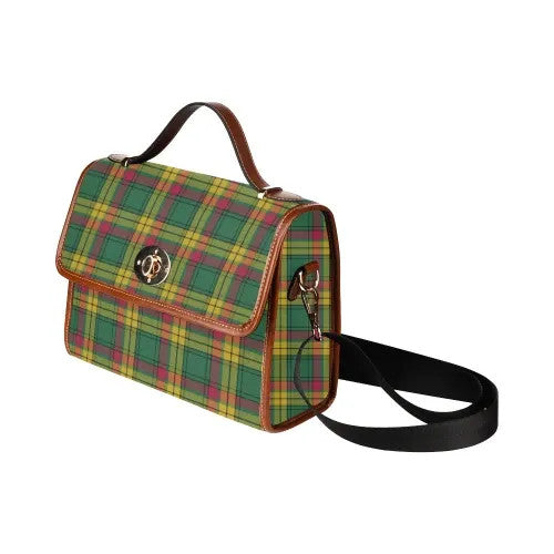Scottish MacMillan Old Ancient Clan Tartan Waterproof Canvas Bag Tartan Plaid 4