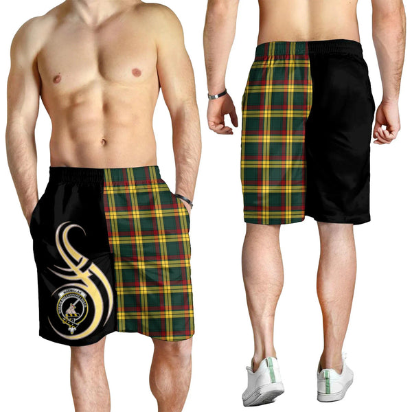 Scottish MacMillan Old Modern Clan Crest Tartan Believe in Me Men's Shorts