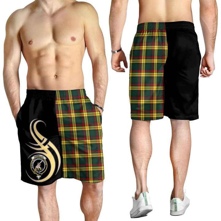 Scottish MacMillan Old Modern Clan Crest Tartan Believe in Me Men's Shorts