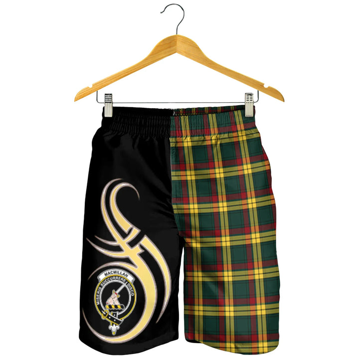 Scottish MacMillan Old Modern Clan Crest Tartan Believe in Me Men's Shorts