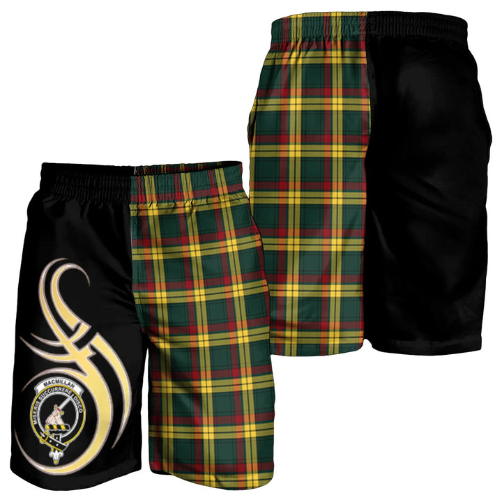 Scottish MacMillan Old Modern Clan Crest Tartan Believe in Me Men's Shorts
