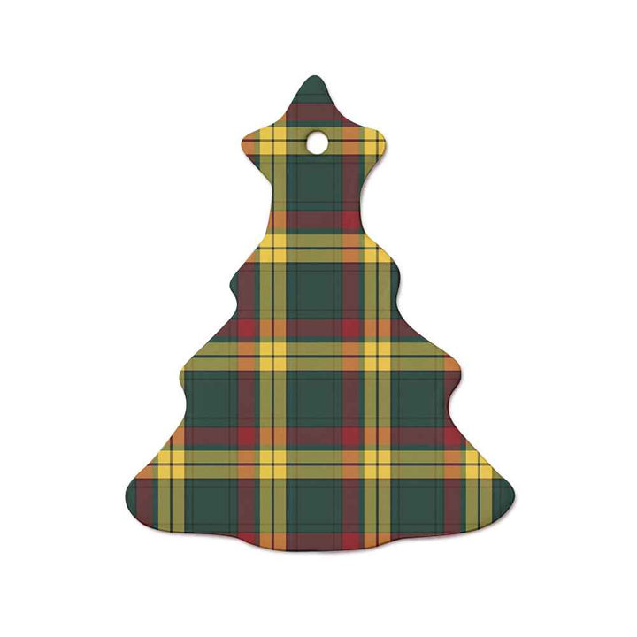 Scottish MacMillan Old Modern Clan Tartan Ceramic Ornament  Tree Shape Tartan Plaid