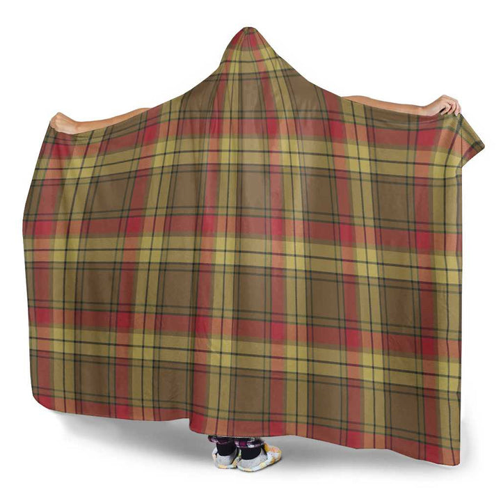 Scottish MacMillan Old Weathered Clan Tartan Hooded Blanket Tartan Plaid 3