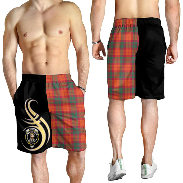 Scottish MacNab Ancient Clan Crest Tartan Believe in Me Men's Shorts