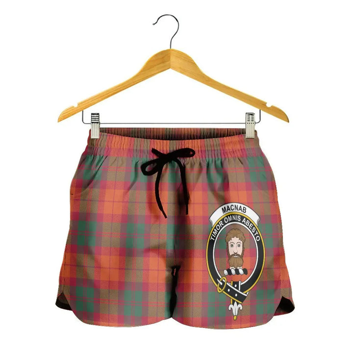 Scottish MacNab Ancient Clan Crest Tartan Women Shorts