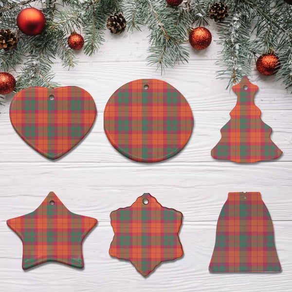 Scottish MacNab Ancient Clan Tartan Ceramic Ornament All Tartan Plaid