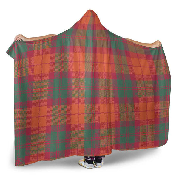 Scottish MacNab Ancient Clan Tartan Hooded Blanket Tartan Plaid 2