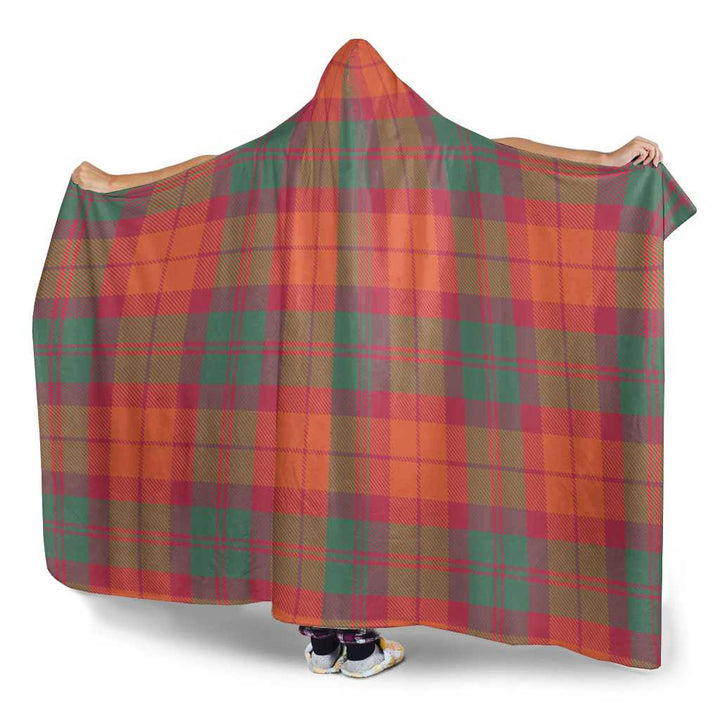 Scottish MacNab Ancient Clan Tartan Hooded Blanket Tartan Plaid 3