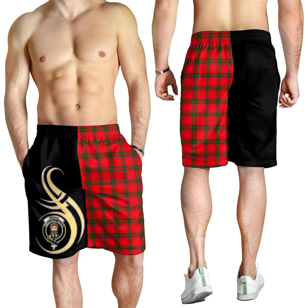 Scottish MacNab Modern Clan Crest Tartan Believe in Me Men's Shorts
