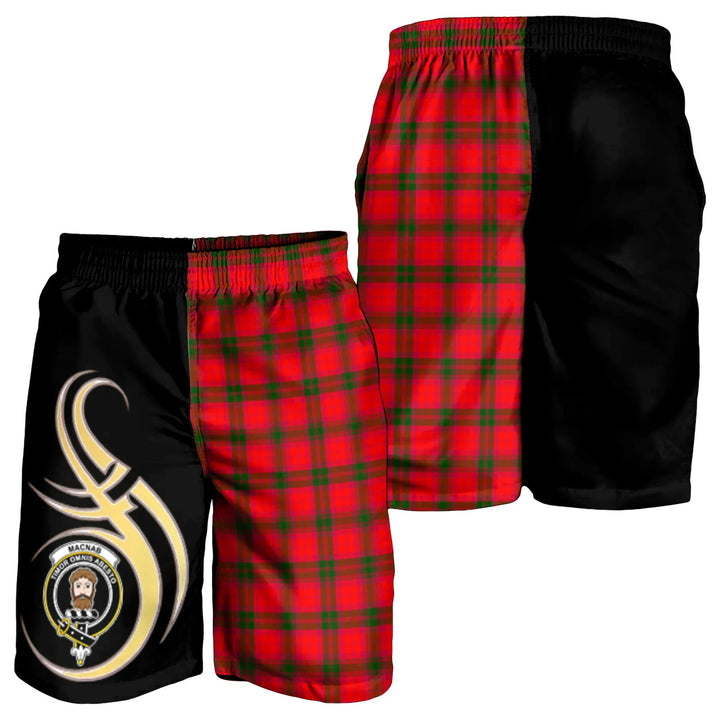 Scottish MacNab Modern Clan Crest Tartan Believe in Me Men's Shorts