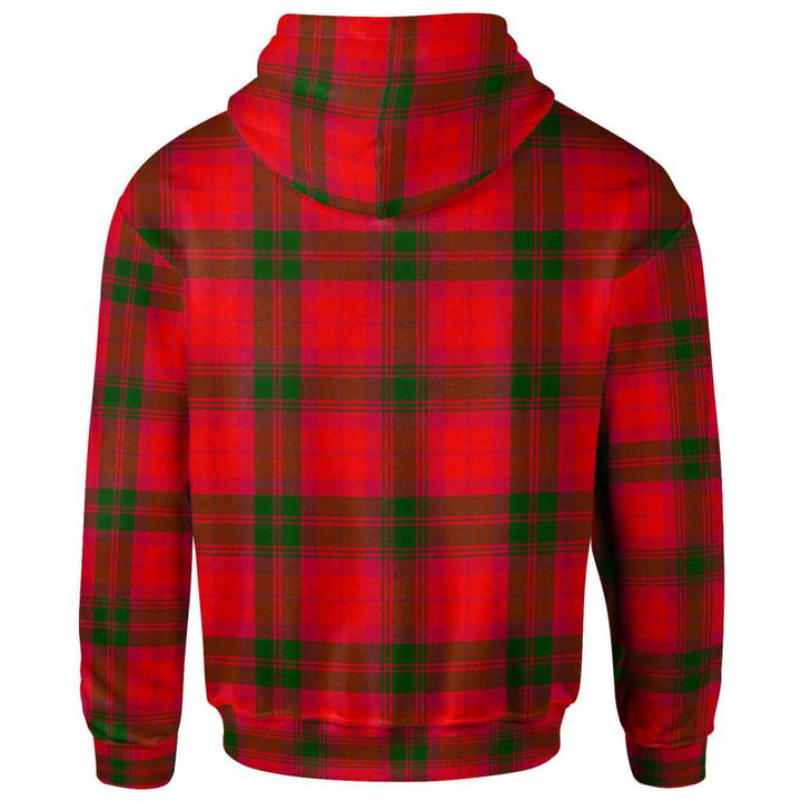 Scottish MacNab Modern Clan Tartan Hoodie Back Side Tartan Plaid