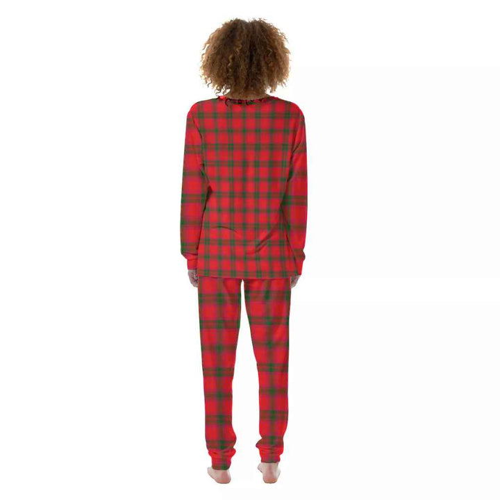 Scottish MacNab Modern Clan Tartan Pajama Set Women Back Side Tartan Plaid