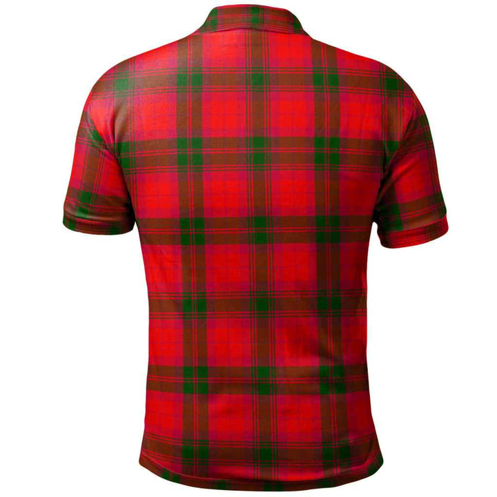 Scottish MacNab Modern Clan Tartan Polo Shirt Back Side Tartan Plaid