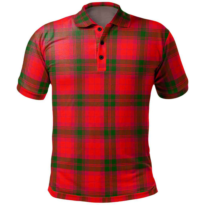 Scottish MacNab Modern Clan Tartan Polo Shirt Front Side Tartan Plaid