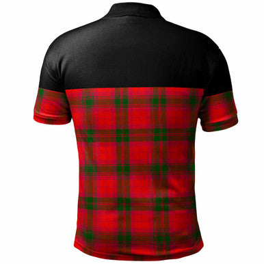 Scottish MacNab Modern Clan Tartan Polo Shirt - Horizontal Style Back Side Tartan Plaid