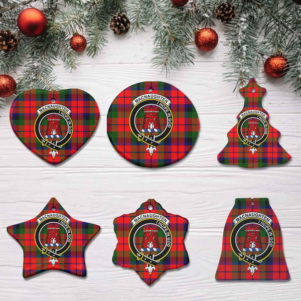 Scottish MacNaughten Clan Crest Tartan Ceramic Ornament All Tartan Plaid
