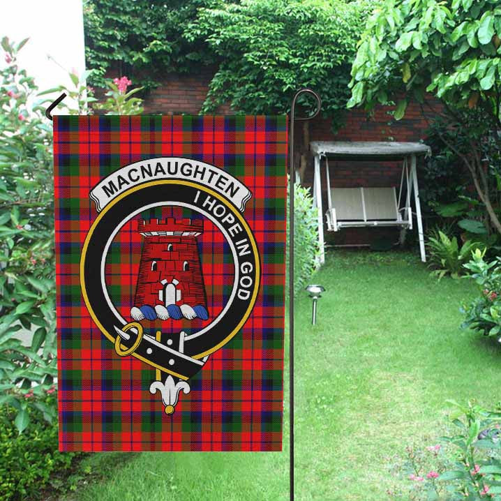 Scottish MacNaughten Clan Crest Tartan Garden Flag Tartan Plaid 2