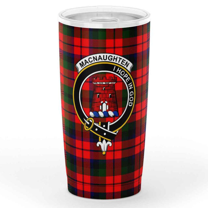 Scottish MacNaughten Clan Crest Tartan Insulated Tumbler Tartan Plaid 1