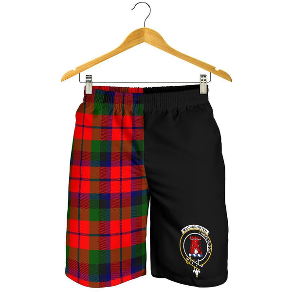 Scottish MacNaughten Modern Clan Crest Tartan Half of Me Men's Shorts