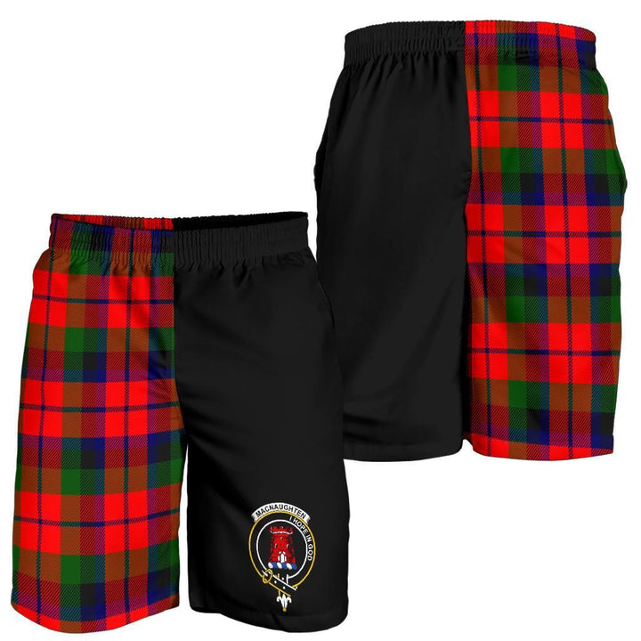 Scottish MacNaughten Modern Clan Crest Tartan Half of Me Men's Shorts