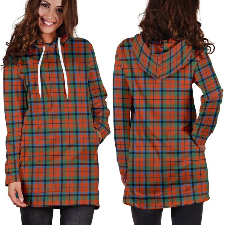 Scottish MacNaughton Ancient Clan Tartan Hoodie Dress