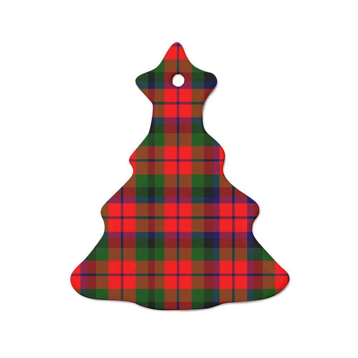 Scottish MacNaughton Modern Clan Tartan Ceramic Ornament  Tree Shape Tartan Plaid