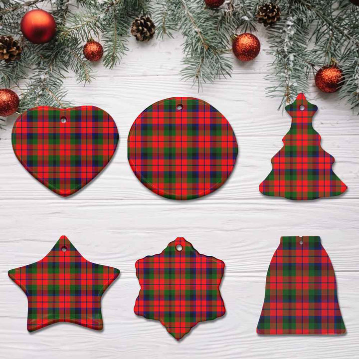 Scottish MacNaughton Modern Clan Tartan Ceramic Ornament All Tartan Plaid