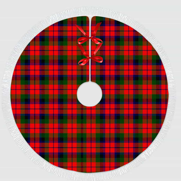 Scottish MacNaughton Modern Clan Tartan Christmas Tree Skirt Tassels 1 Tartan Plaid