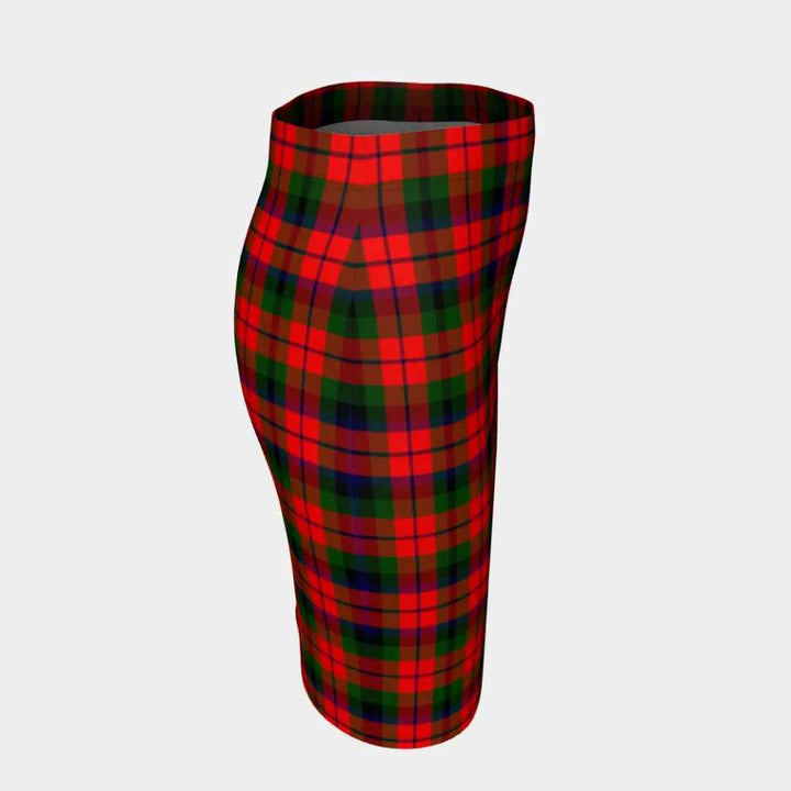 Scottish MacNaughton Modern Clan Tartan Fitted Skirt Tartan Plaid 3