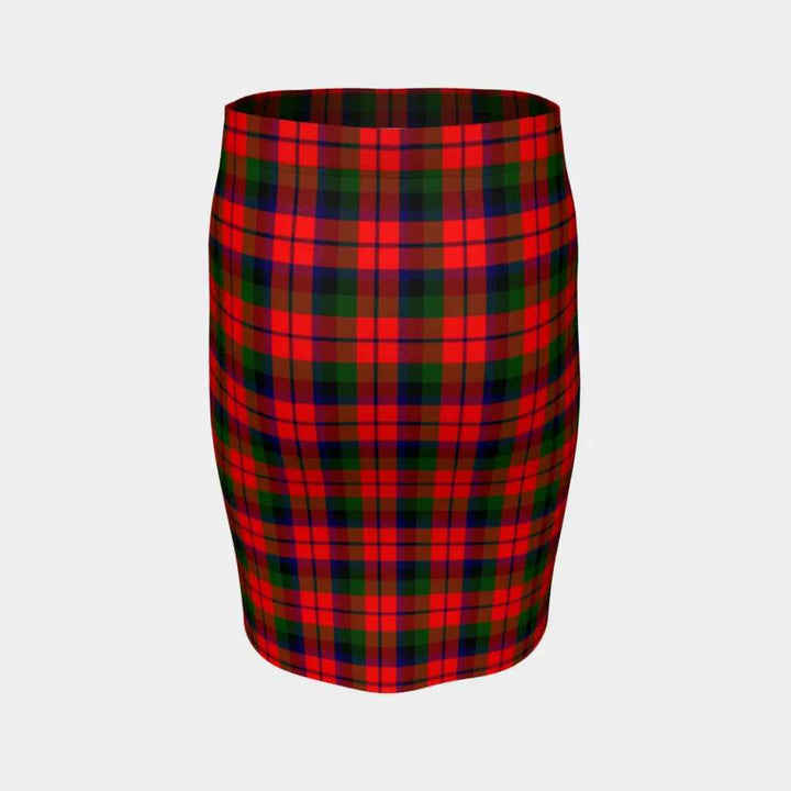 Scottish MacNaughton Modern Clan Tartan Fitted Skirt Tartan Plaid 4
