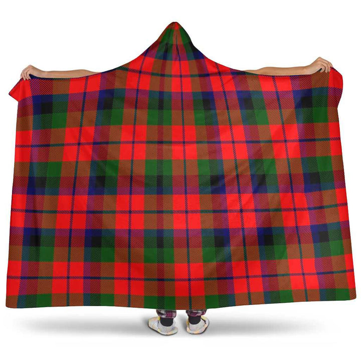 Scottish MacNaughton Modern Clan Tartan Hooded Blanket Tartan Plaid 1