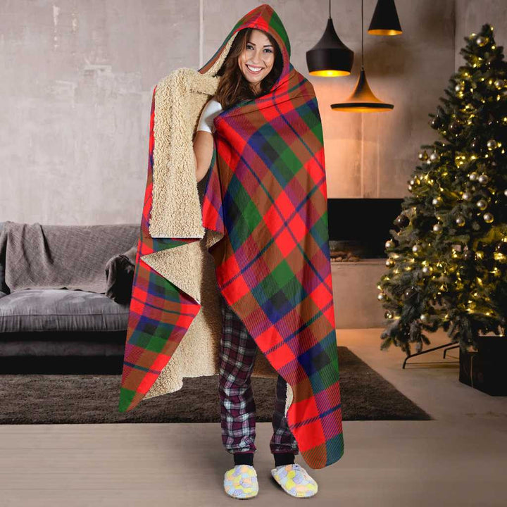 Scottish MacNaughton Modern Clan Tartan Hooded Blanket Tartan Plaid 6