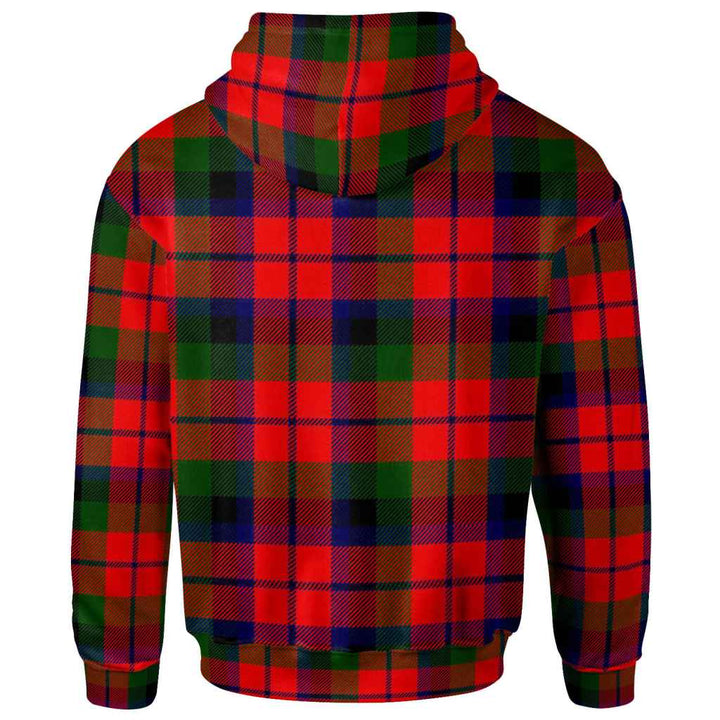 Scottish MacNaughton Modern Clan Tartan Hoodie Back Side Tartan Plaid