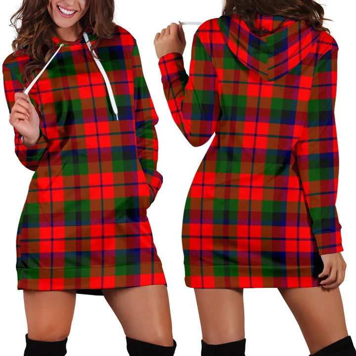 Scottish MacNaughton Modern Clan Tartan Hoodie Dress