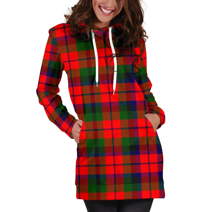 Scottish MacNaughton Modern Clan Tartan Hoodie Dress