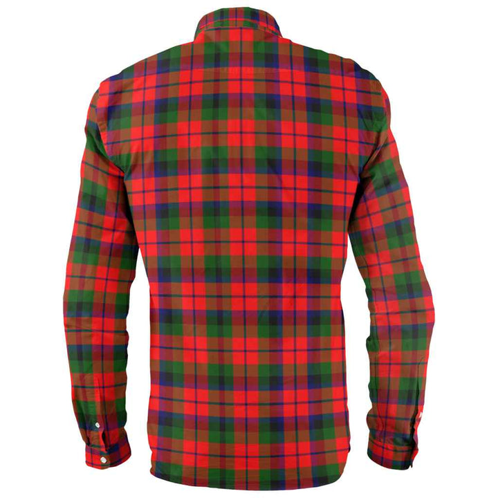 Scottish MacNaughton Modern Clan Tartan Long Sleeve Shirt Back Side Tartan Plaid