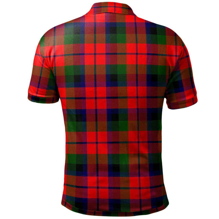 Scottish MacNaughton Modern Clan Tartan Polo Shirt Back Side Tartan Plaid