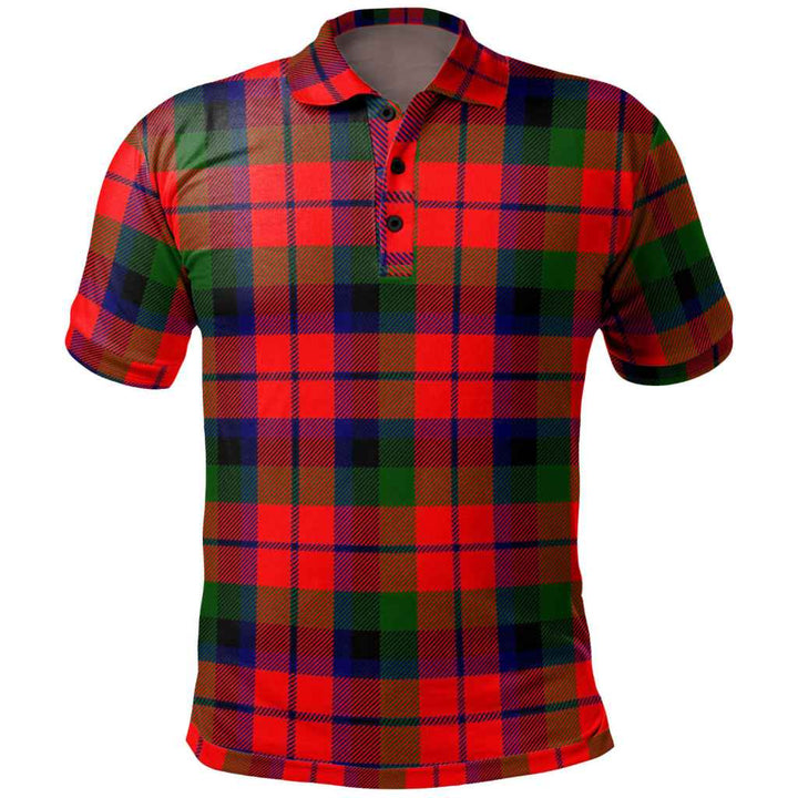 Scottish MacNaughton Modern Clan Tartan Polo Shirt Front Side Tartan Plaid