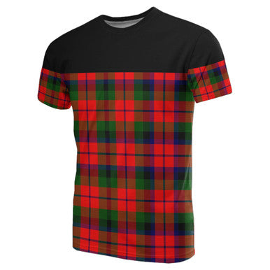 Scottish MacNaughton Modern Clan Tartan T-Shirt Horizontal Style Front Side Tartan Plaid