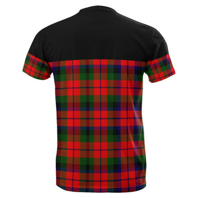 Scottish MacNaughton Modern Clan Tartan T-Shirt Horizontal Style Back Side Tartan Plaid