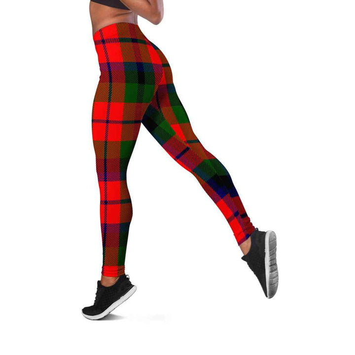 Scottish MacNaughton Modern Clan Tartan Women Leggings Tartan Plaid 2