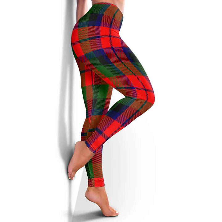Scottish MacNaughton Modern Clan Tartan Women Leggings Tartan Plaid 4