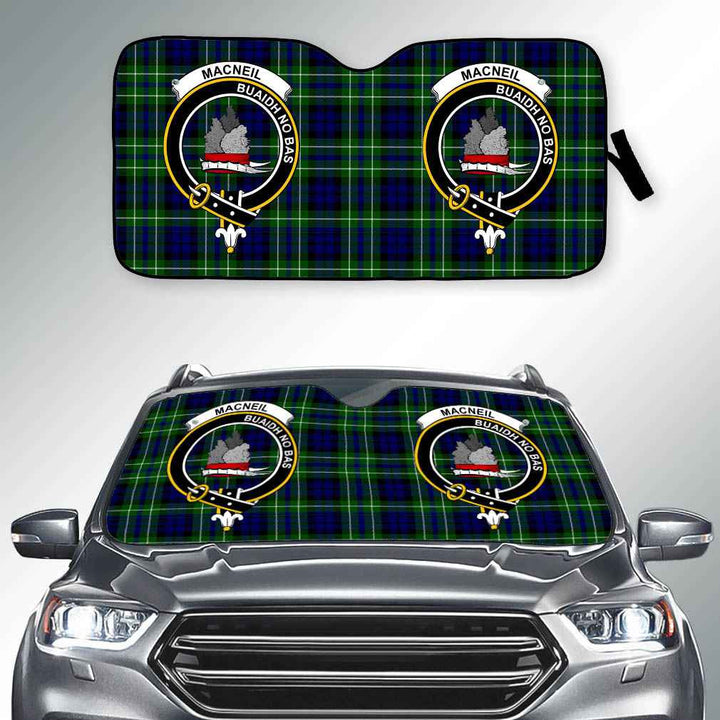 Scottish MacNeil of Colonsay Clan Crest Tartan Car Windshield Sun Shade Tartan Plaid 2