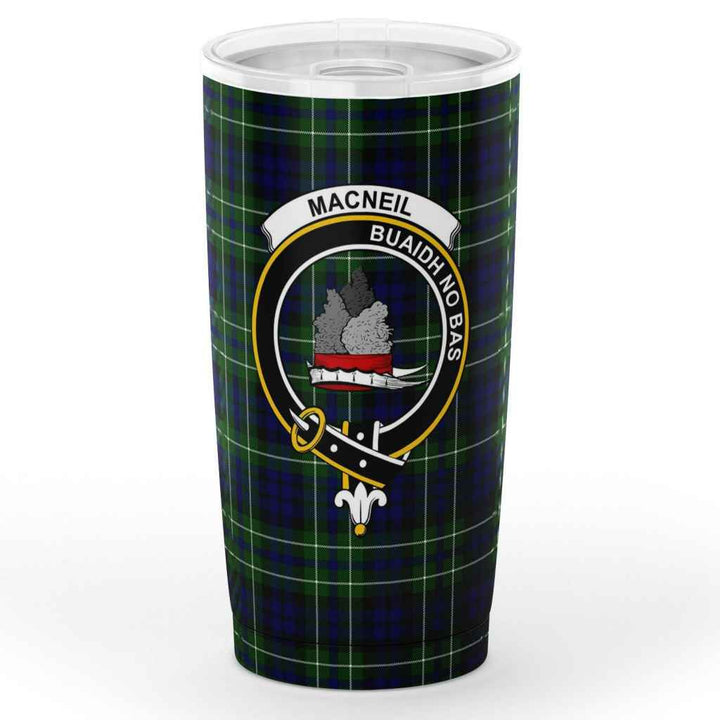 Scottish MacNeil of Colonsay Clan Crest Tartan Insulated Tumbler Tartan Plaid 1