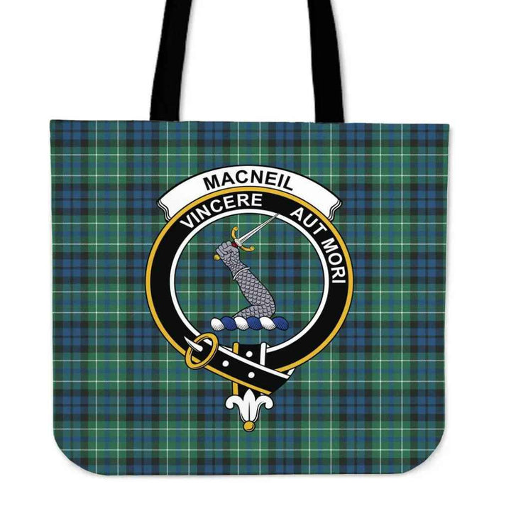 Scottish MacNeil of Colonsay Clan Crest Tartan Tote Bag Tartan Plaid