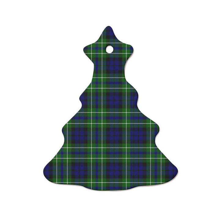 Scottish MacNeil of Colonsay Modern Clan Tartan Ceramic Ornament  Tree Shape Tartan Plaid