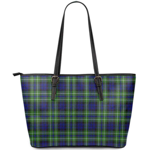 Scottish MacNeil of Colonsay Modern Clan Tartan Leather Tote Tartan Plaid