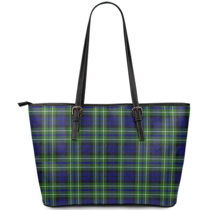 Scottish MacNeil of Colonsay Modern Clan Tartan Leather Tote Tartan Plaid